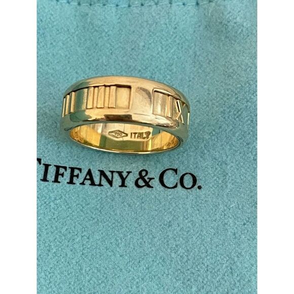 Vintage Tiffany & Co. 18kt Atlas Band Size 5.5 - Picture 3 of 8